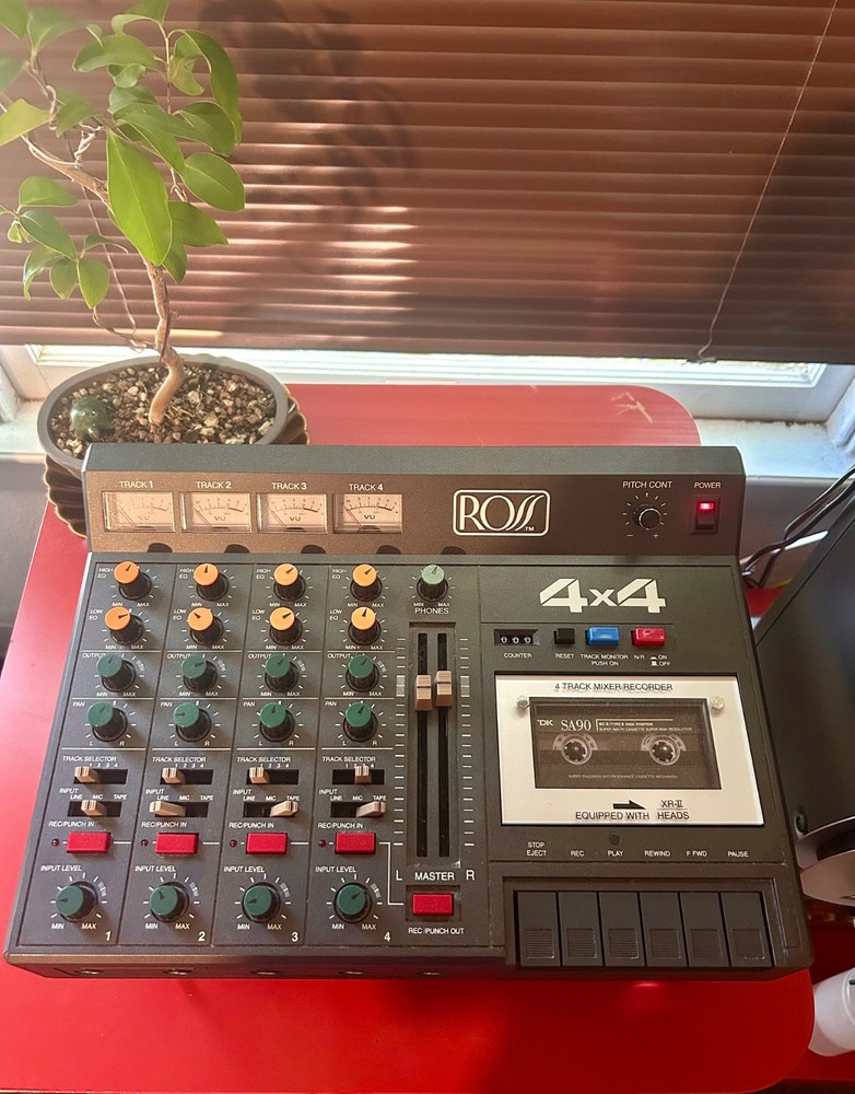 Vintage Ross 4×4 4-track Cassette Recorder – Made in Japan