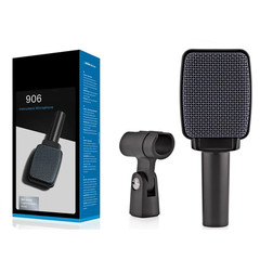 E906 Microphone Super Cardioid Dynamic Instrument Mic Wired Pro Studio Clamp