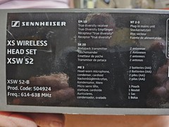 Sennheiser XS Wireless Head mic Set XSW 52-B USED