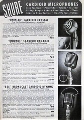 Vintage RARE 1940’s Shure 730B Crystal microphone w Astatic stand Billie Holiday