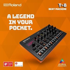 Roland AIRA Compact T-8 Beat Machine | Ultra-Portable Rhythm & Bass