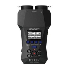 Zoom H1 XLR Black Recorder with Dual AD Converters and OLED Screen