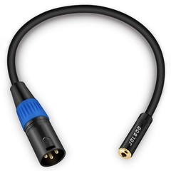 3.5mm Female to XLR Stereo Audio Adapter Cable, 1/8 inch Mini Jack Female to …