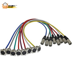 Replacement XLR Pigtails for Floor Boxes and Rack Panels 8 Color Pa