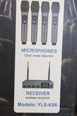 sdlogal Professional Wireless Dynamic Rechargeable Microphone 4pcs YLS-K06 NEW
