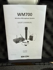 EIKON WM700M Wireless Microphone System UHF Handheld Mic Receiver Kit Case