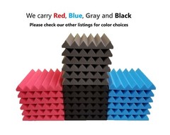 12 Pack Wedge Premium Acoustic Soundproofing Studio Foam Tiles 12″ x 12″ x 2″