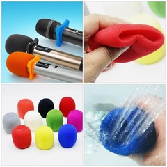 5Pcs Durable Wireless Mic Covers Sponge Microphone Windscreens Assorted Colors