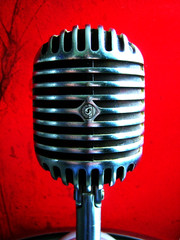 Vintage 1940’s Shure Brothers 55 Fatboy microphone Elvis deco w S-36 stand # 5