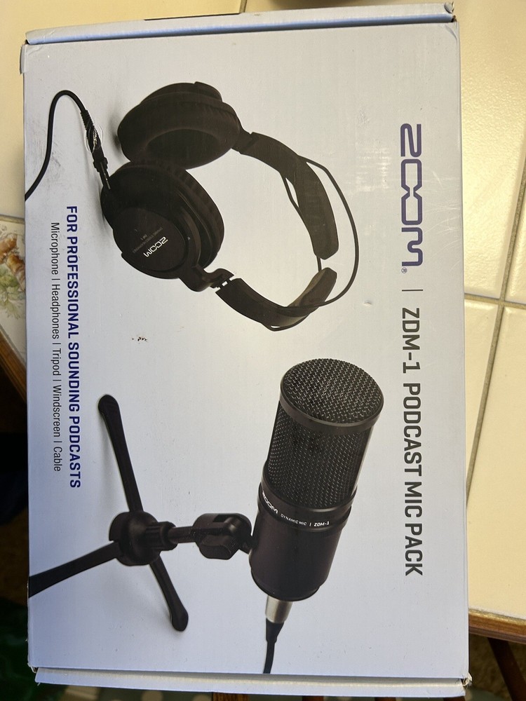 Podcast Recording Setup with 4 Port Recorder, SD Reader, and 64 GB SD Card