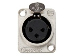 Seetronic K3F2C 3 Pin XLR Female Panel Mount Connector