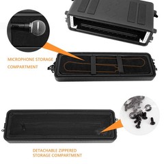 2U Rack Mount, Molded Pro-Audio PA DJ Case, Waterproof Hard Case with Custom Foa