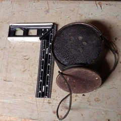 Vintage Round Grille External Speaker with Cloth Grille and Attached Cable