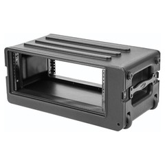 SKB 4U rSeries Shallow Rolling Rack with Integrated Back Wheels and.. -OPEN BOX