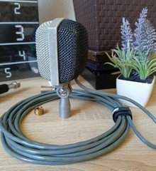 dynamic microphone Beag EAG MD-16N (akg D12 type) 1970s XLR with stand