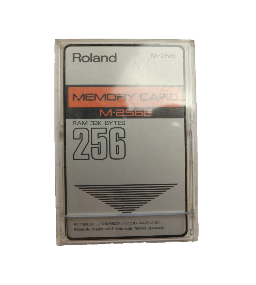 Roland M256E Memory Card w/ case – for various Roland Synths and Drum machines