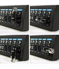 LyxPro XLR Angled Adapter Male To Female 4 Angle Positions 90 degree Mic Cable