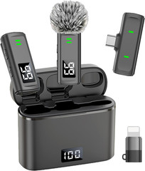 NPTCL Wireless Lavalier Mini Microphone for iPhone Video Recording | Noise Cance