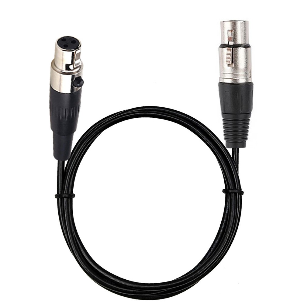3-Pin Mini XLR Female to XLR Female Lavalier Microphone Cable B98