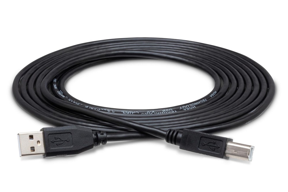 Hosa High Speed USB Cable, Type A To Type B, 15 Ft