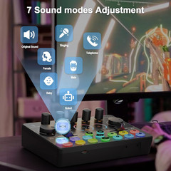 Podcast Equipment Bundle for 2, Audio Mixer with 8GB Memory Card and Dynamic Mic
