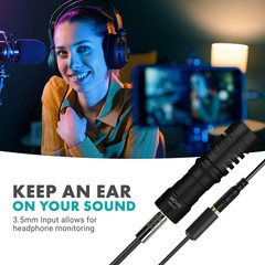 MV-RC300 3.5Mm TRS to TRS Line to Microphone Attenuator Cable