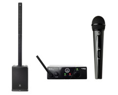 JBL PRX ONE Powered Column Array Speaker/Sub System + AKG WMS40 Mini Vocal Set