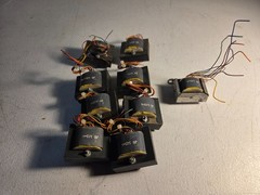 Lot of 9 Jensen Line Output Transformers 8x JE-123-A & 1x JE-123S DCR Good