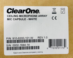 ClearOne 930-6200-103-W-D Ceiling Mic Array Dante (1 Array, 3 Mics), White