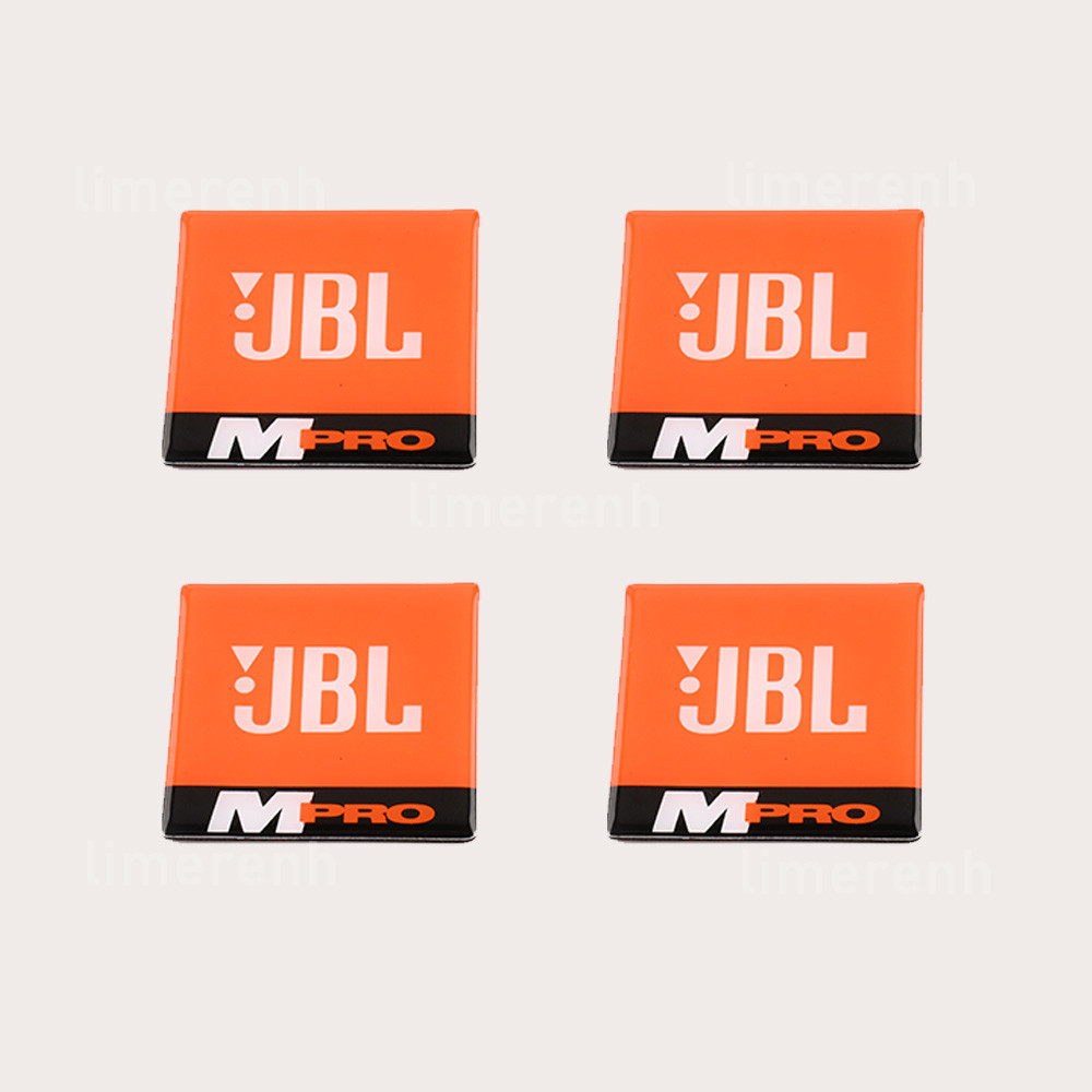 4pcs Replacement JBl Mpro Badge Emblem Logo Adhesive 60mm*60mm