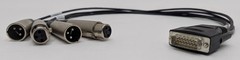 Digigram SC129000101 Breakout Cable OEM for VX222HR VX222V2 15-Pin D-Sub to XLR
