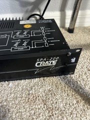 Crate pro audio spa 200 stereo power amplifier Missing 1 Knob
