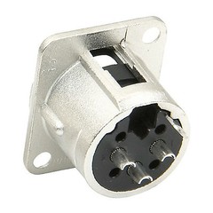 XLR 3-Pin Male Metal Panel Mount Chassis Microphone Mic Jack Audio D Connector