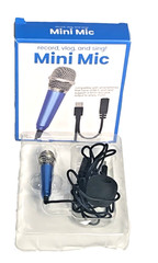 Mini Blue Mic Vlog/ Record/ Sing/ Comp W/Smartphone USB-C Port 3.5mm New In Box