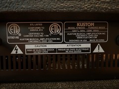 Kustom KPM4060 Powered Mixer Amplifier 60W 4 Channel PA Powers On Untested