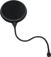 Split Level Double Layered Pop Filter with Attachment Clamp Fits Most Standard