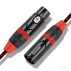 Premium XLR 3 Pin Male to Female Microphone Cable Balanced Pro Grade Nylon 10FT