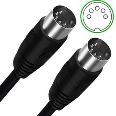 High Compatibility 4 x Connecting Cable MIDI 5-pin Male to Male Copper Conductor