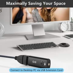 Touch Mute USB Microphone | Clear Audio for Calls & Meetings