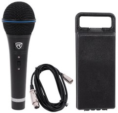 4 Rockville RMM-XLR Dynamic Cardioid Professional Metal Microphones w/XLR Cables