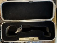 Lock Box with Key. Hard shell Peavey PVM Microphone Case. New Condition