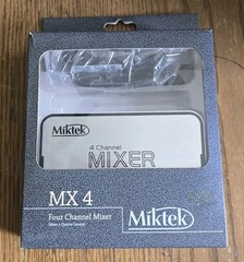 Miktek MX 4 ATB Series Four Channel Mini Stereo Mixer BRAND NEW