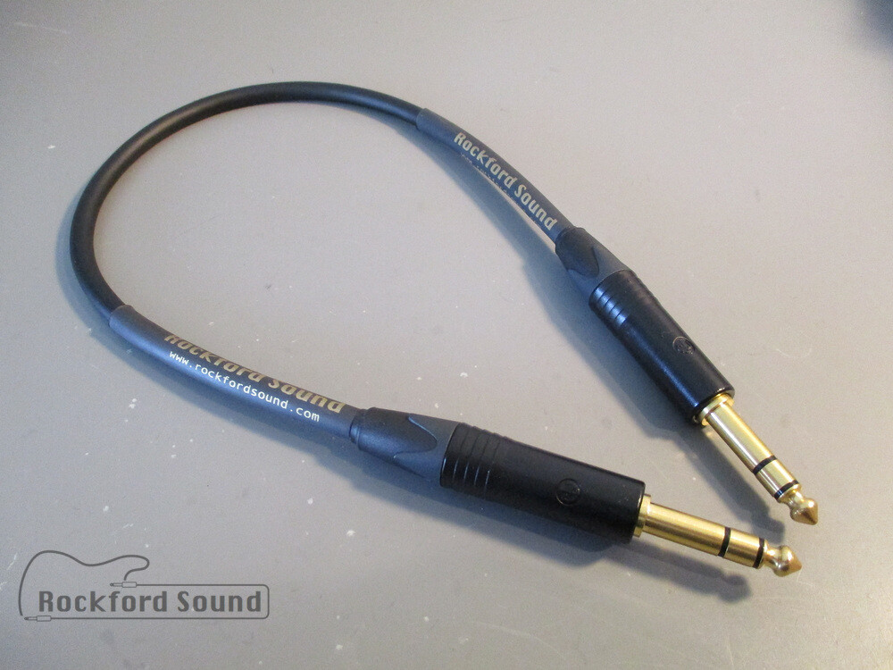 Mogami W2549 Neglex | 2.5 FT | Gold TRS to TRS Balanced Patch Cable