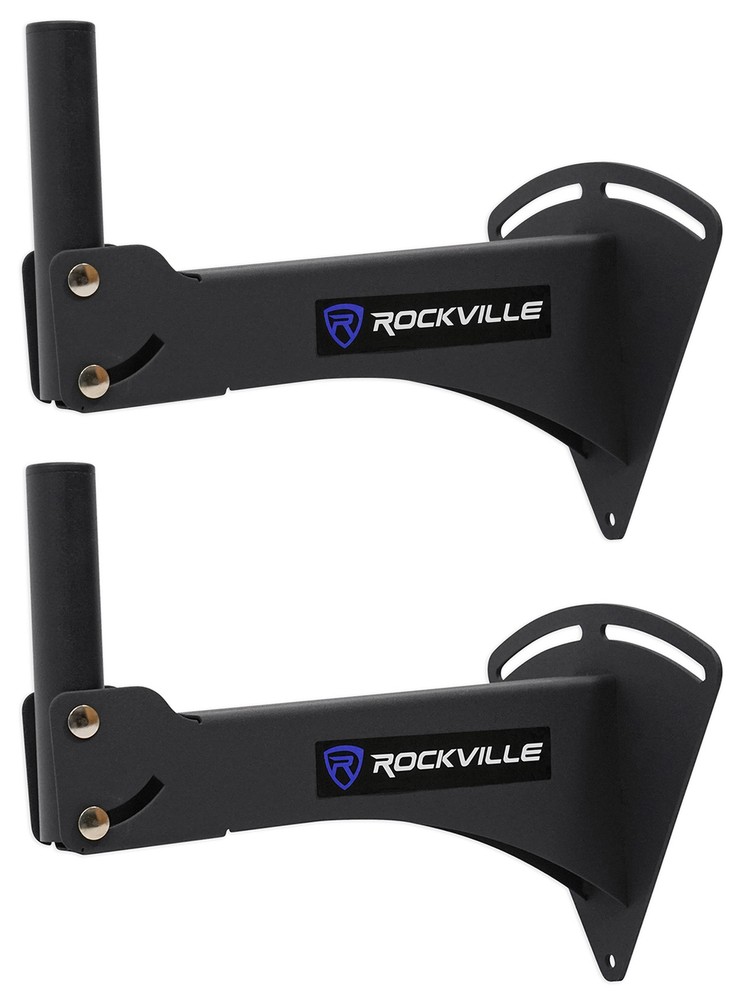 Pair Rockville Adjustable PA Wall Mount Brackets for JBL JRX212 Speakers