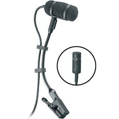 Audio-Technica PRO35CW Cardioid Condenser Clip-on Instrument Mic for A-T UniPak