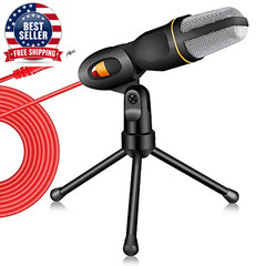Professional Condenser Wired Microphone Mic for PC Karaoke Sound Room Gaming Aud