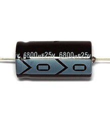 10pc Electrolytic Capacitor GHA 6800uF 25V 105℃ 2000hrs φ18x36mm Axial RoHS SC