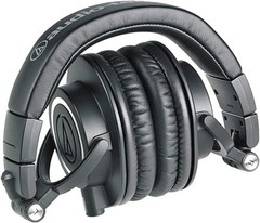 Audio Technica ATH-M50X Professional Studio Monitor One Size Fits All, Black