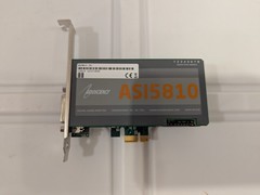 AUDIOSCIENCE ASI5810 PCIe LP Broadcast Sound Card AES Digital & Balanced Analog