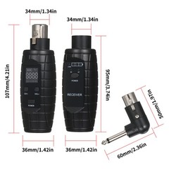 UHF Professional Wired To Wireless Microphone Converter Micphone Transmitte QTOJ